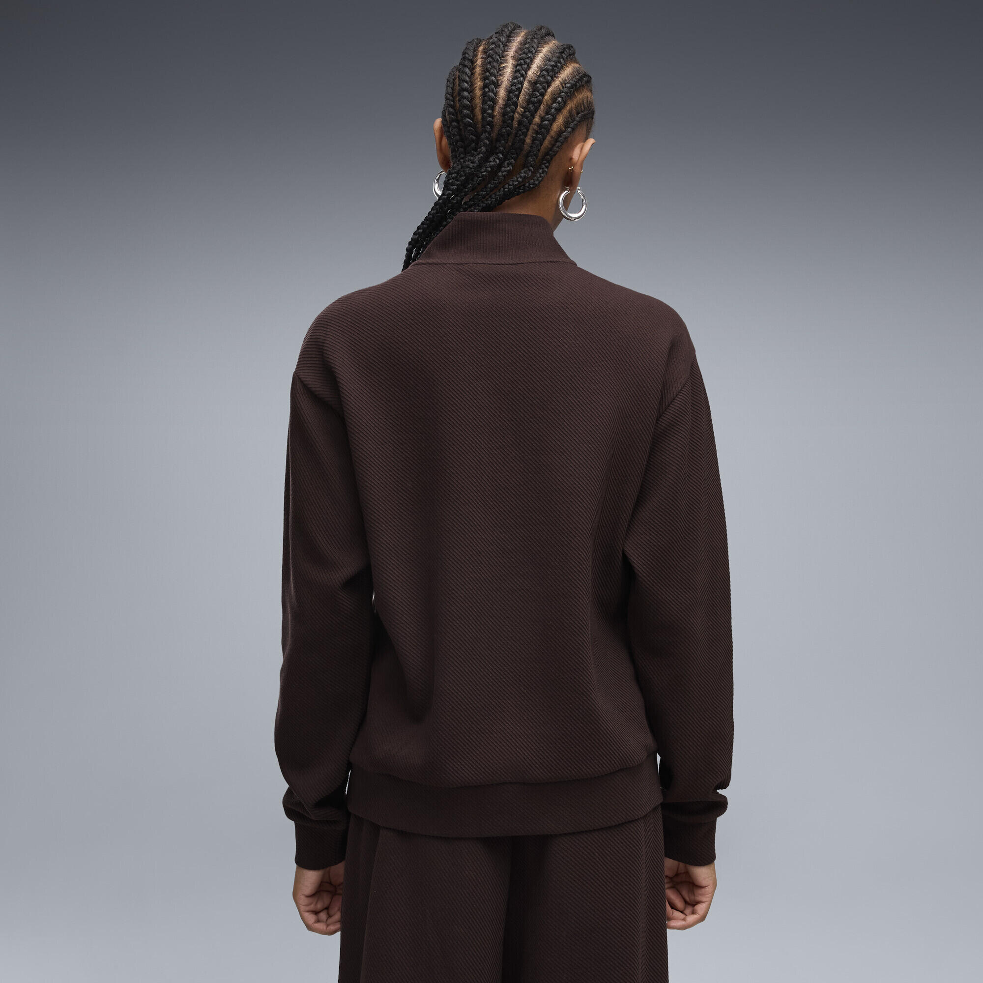 Essentials Elevated Standard Sweatshirt mit Reißverschluss bis zum Hals Damen 3/5