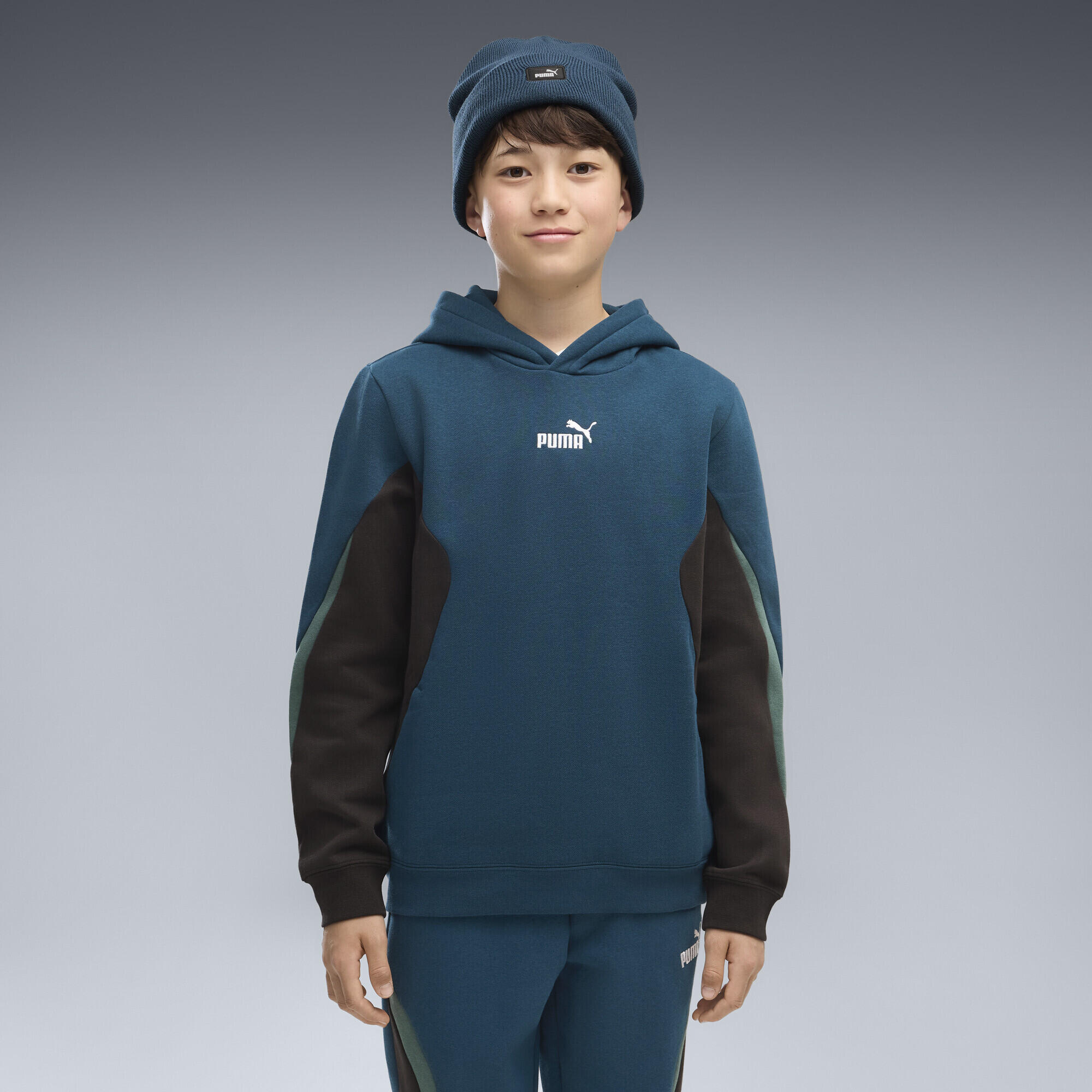 Essentials hoodie met kleurvlakken voor jongeren PUMA 2/5