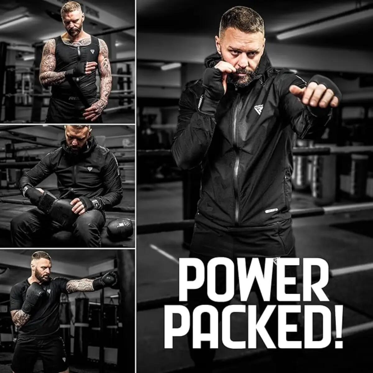 Sous-gants de boxe RDX Full Black XL 6/7