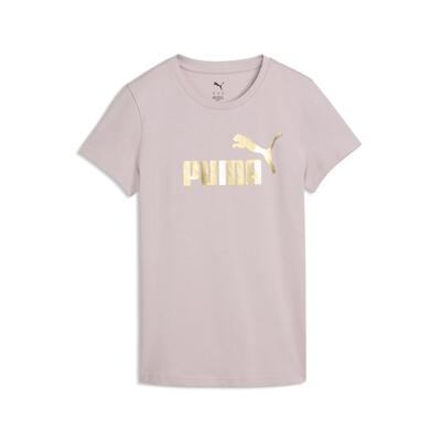 Ess metallic no. 1 logo t-shirt voor dames puma