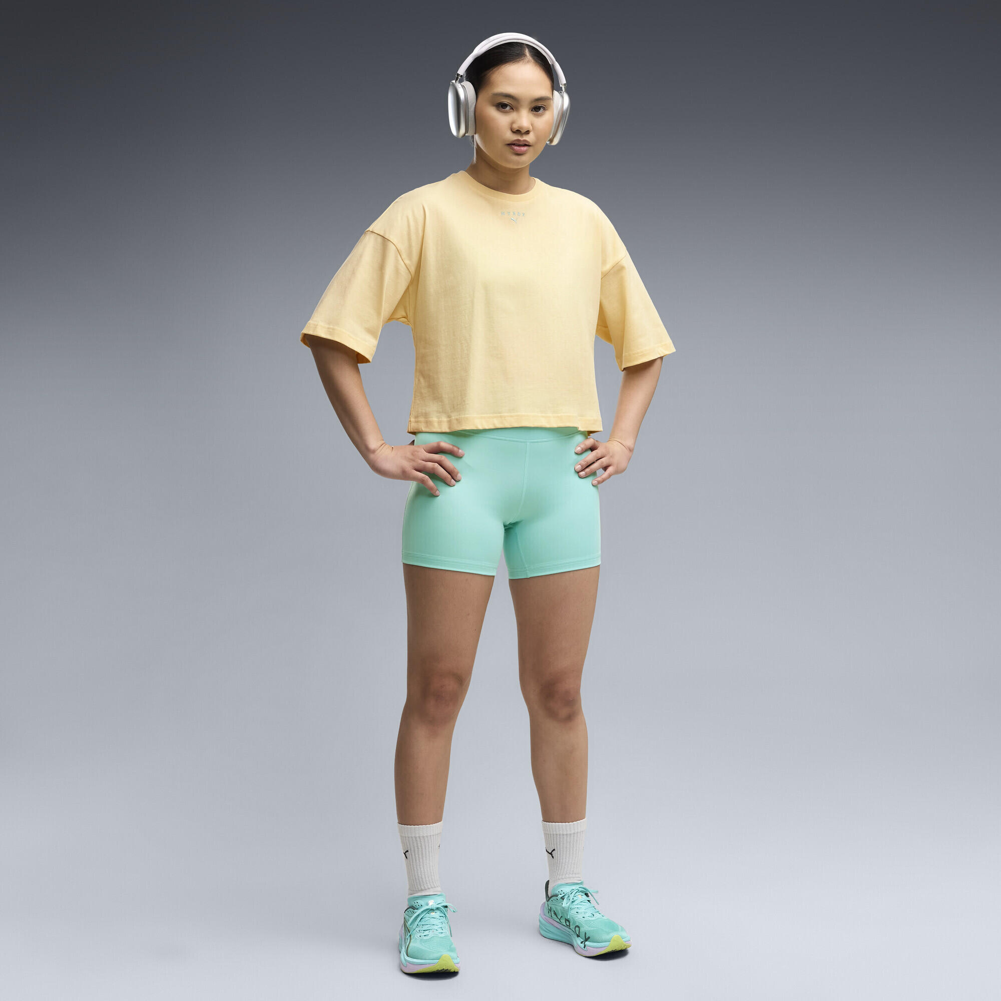 PUMA x HYROX Cropped Lifestyle T-Shirt Damen PUMA 4/5