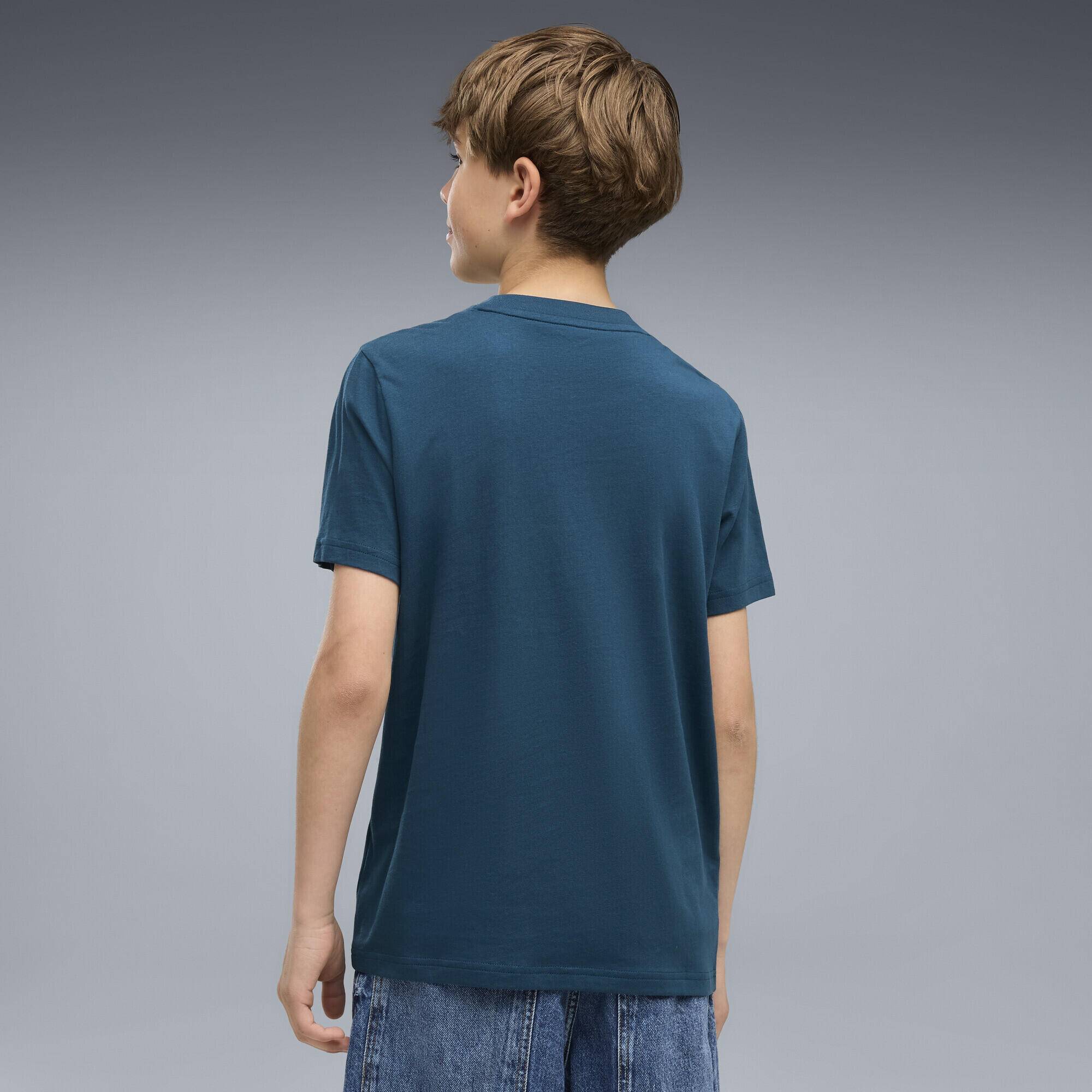 T-shirt con logo Essentials No. 1 colorato per ragazzi PUMA 3/5