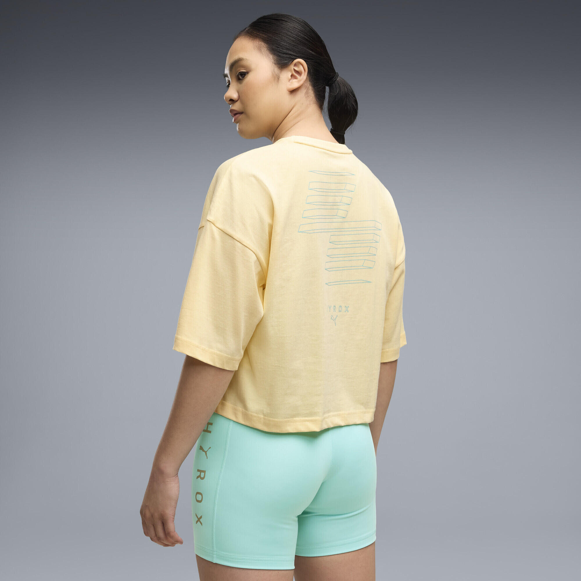 PUMA x HYROX Cropped Lifestyle T-Shirt Damen PUMA 3/5