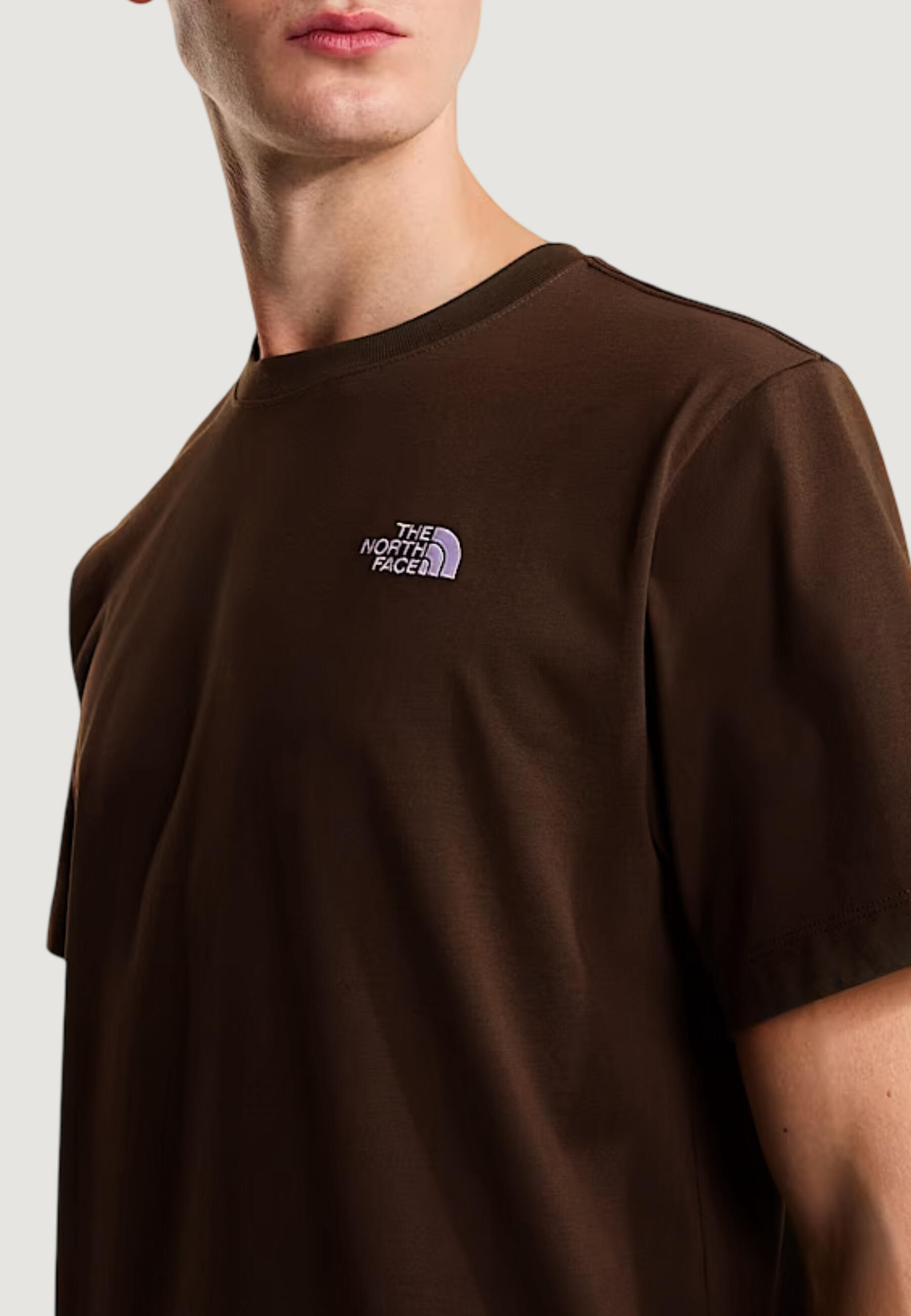 t-shirt crop top M EVOLUTION SIMPLE DOME REGULAR SHORT SL HOMME marron 3/5
