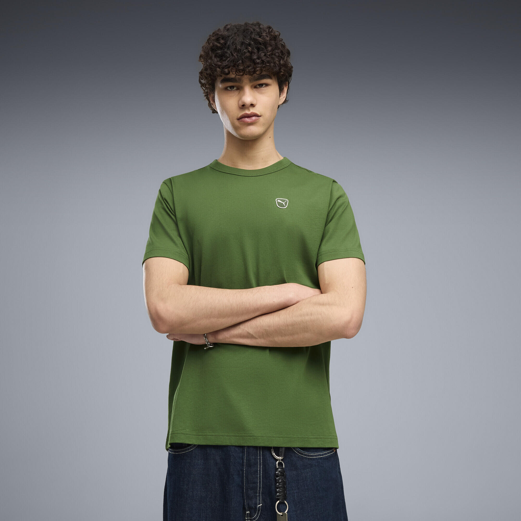 T-shirt homem gola redonda logo Essenciais Elevated PUMA 2/5
