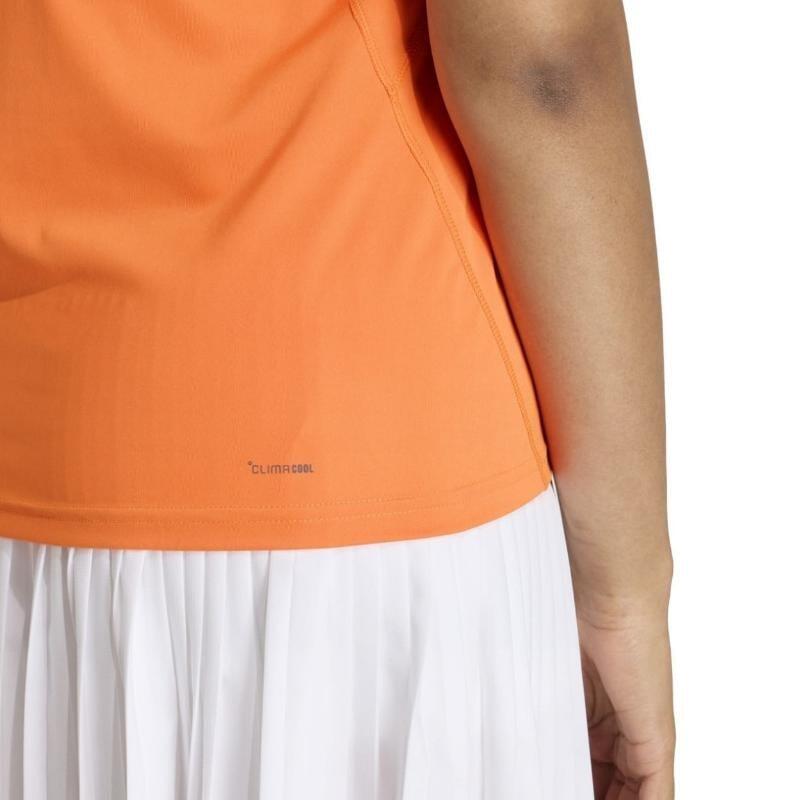 Camiseta Laranja Feminina do Adidas Club 2/5