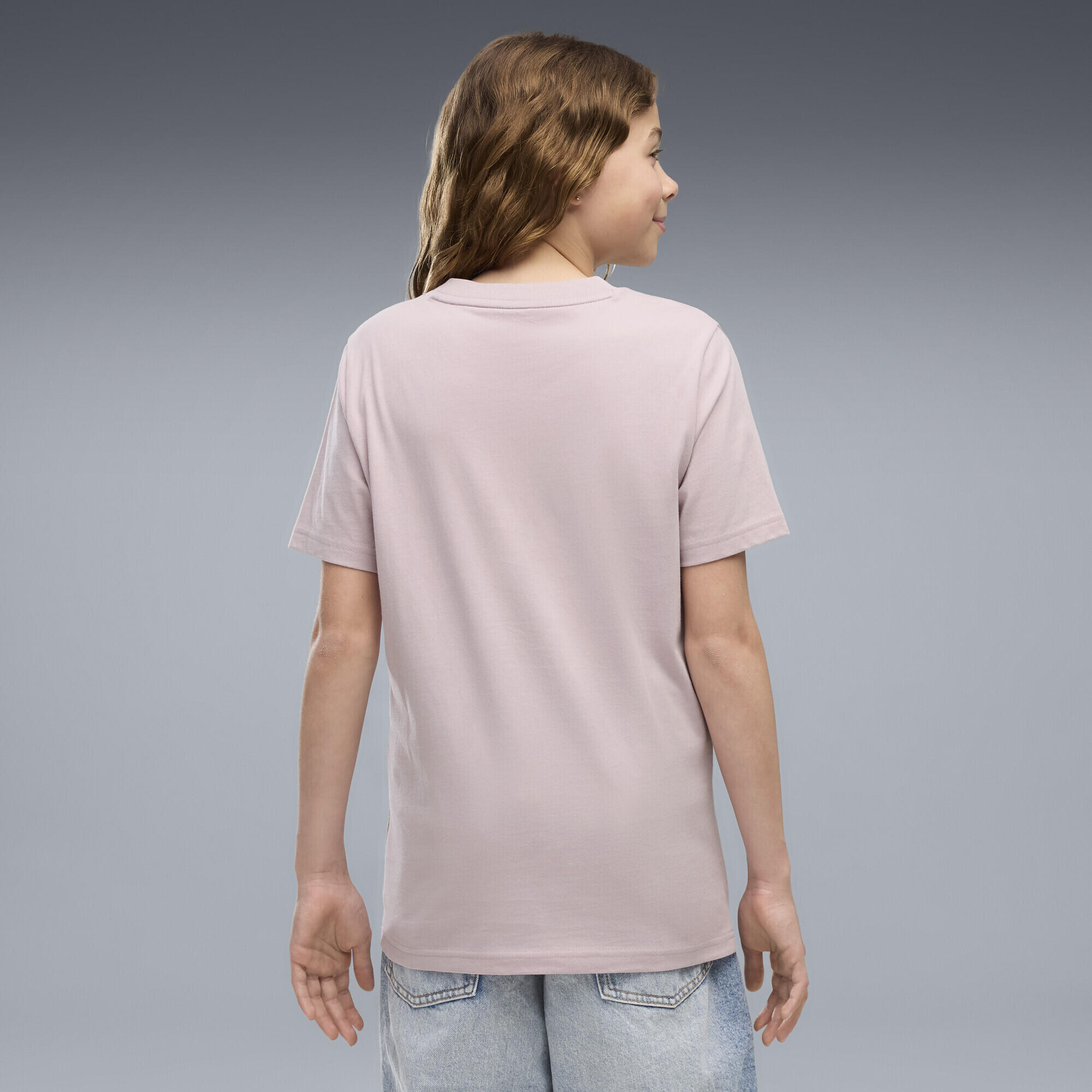 T-shirt infantil algodão estampa Ess No. 1 Logo PUMA 3/5