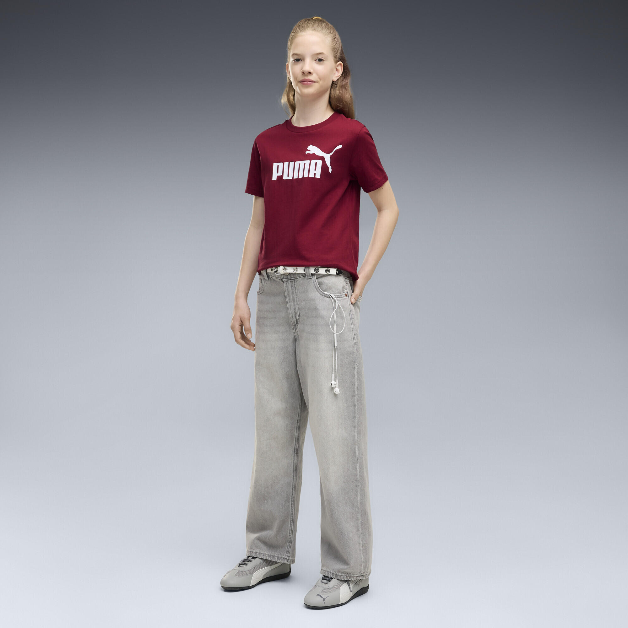 T-shirt infantil algodão estampa Ess No. 1 Logo PUMA 4/5