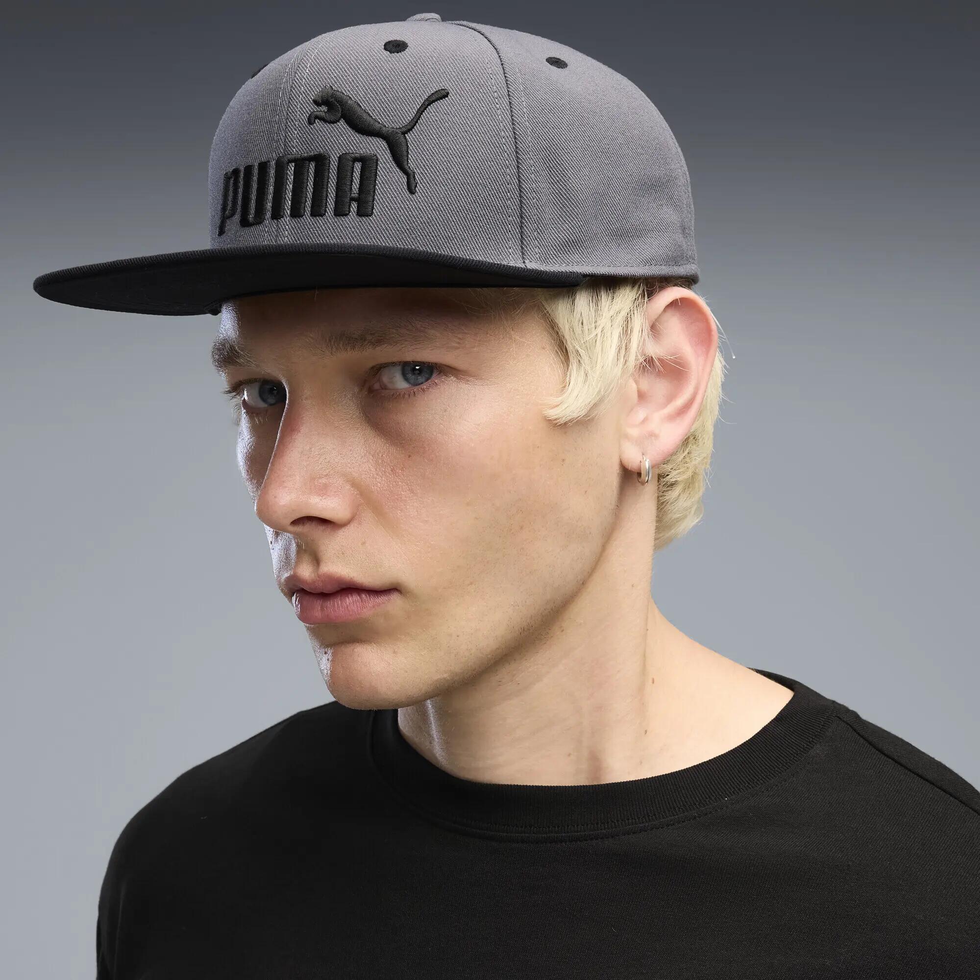 Boné adulto pala plana logótipo bordado Essentials No. 1 Logo Cap PUMA 2/4