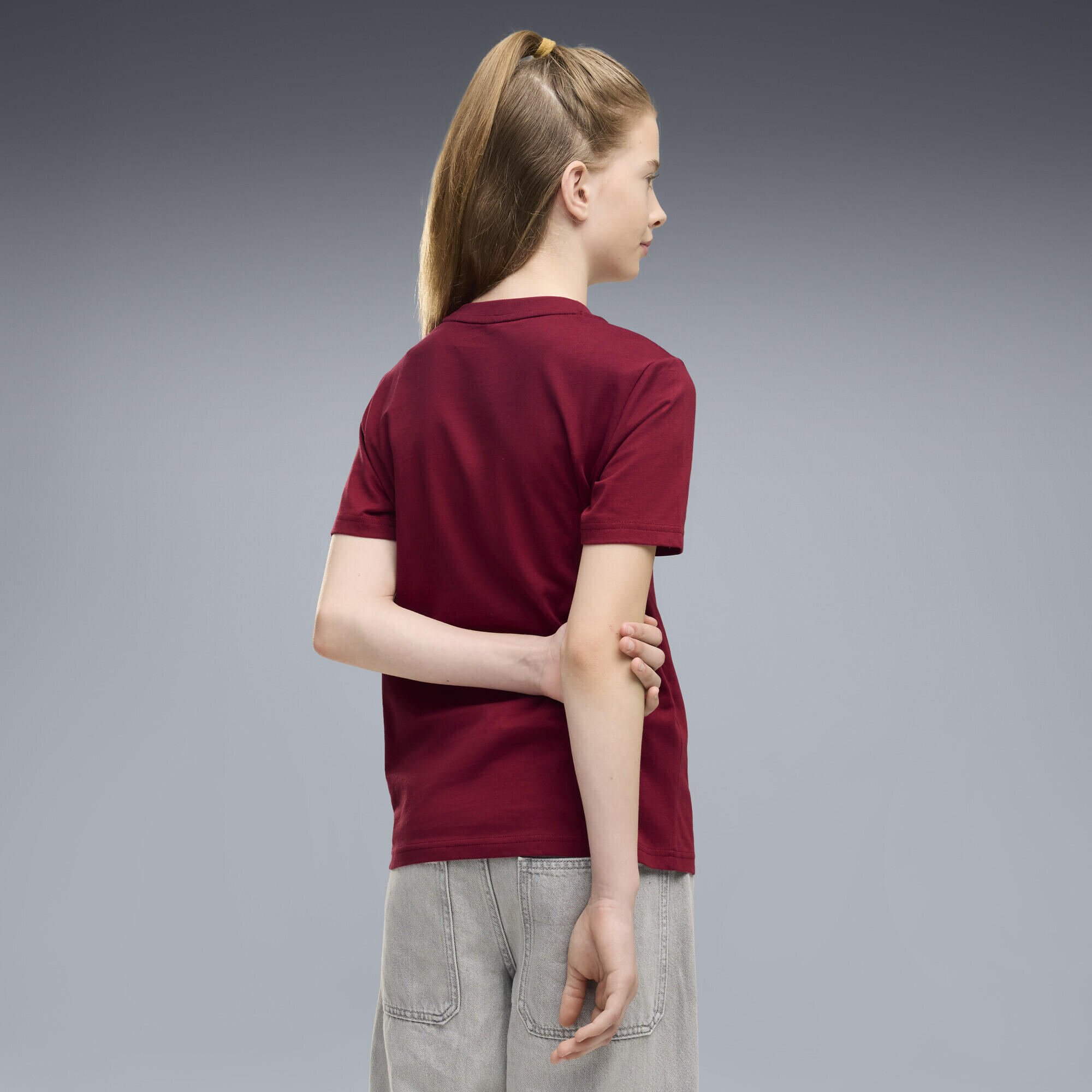 T-shirt infantil algodão estampa Ess No. 1 Logo PUMA 3/5