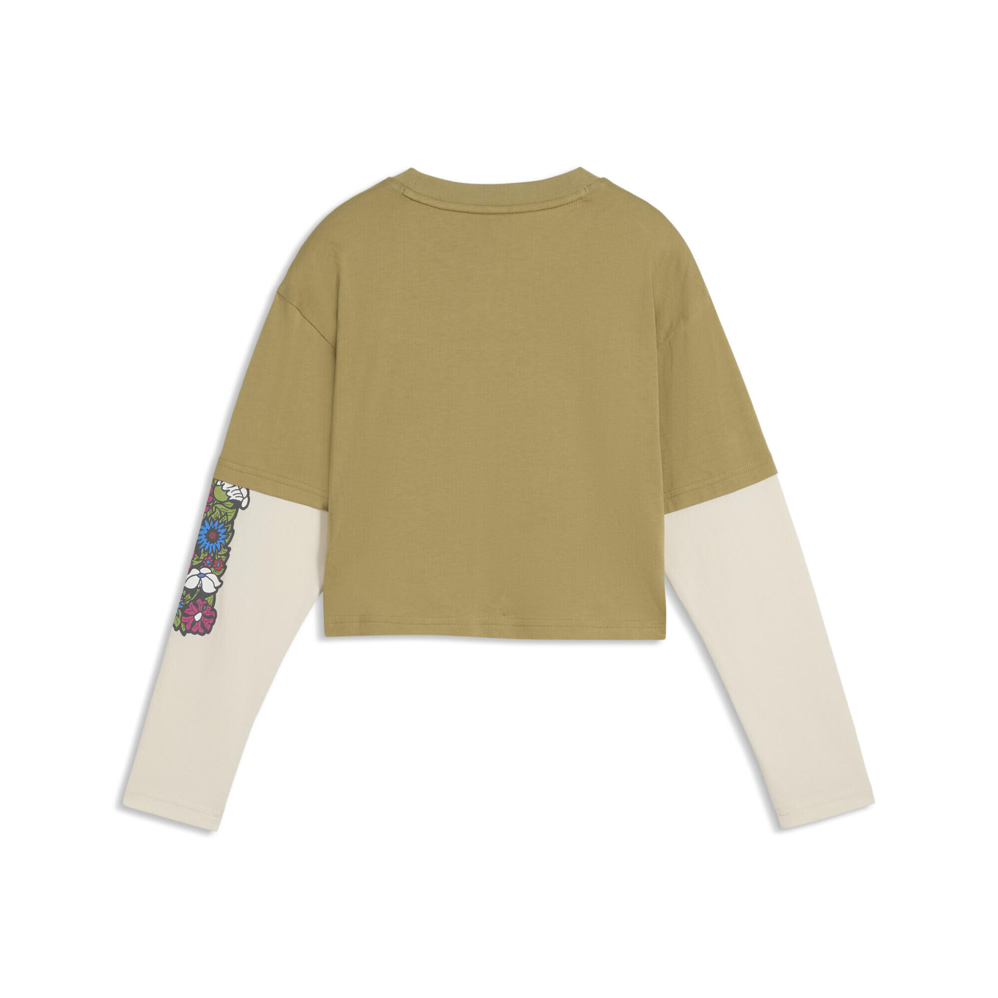 MID 90s relaxed gelaagd cropped T-shirt met lange mouwen voor jongeren PUMA 5/5