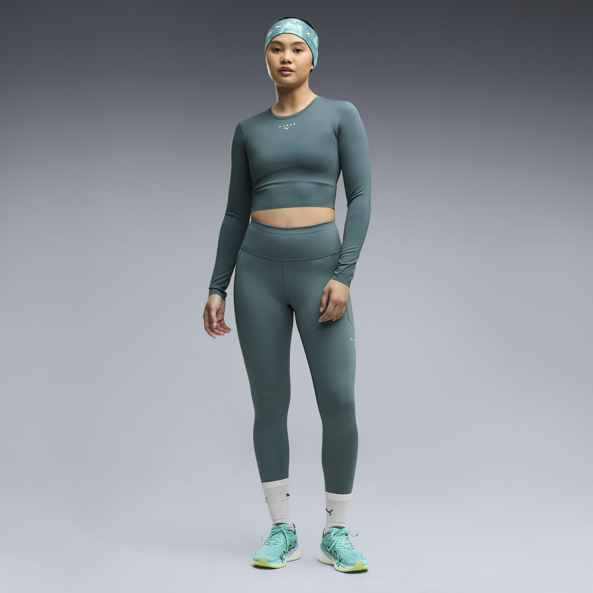 Camiseta de largo recortado y manga larga PUMA x HYROX PWRMODE Mujer PUMA 4/5