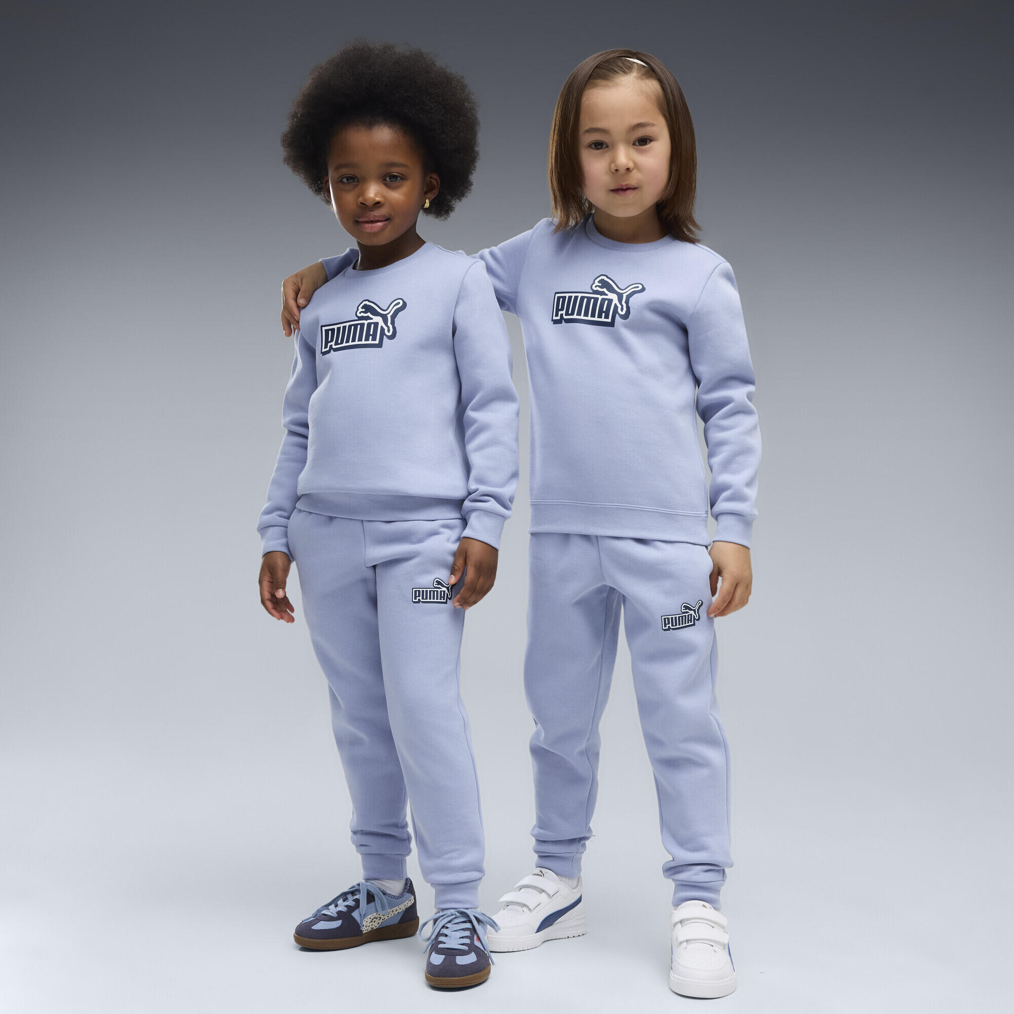 Essentials Logo Lab Crew Trainingsanzug Kinder PUMA 4/6