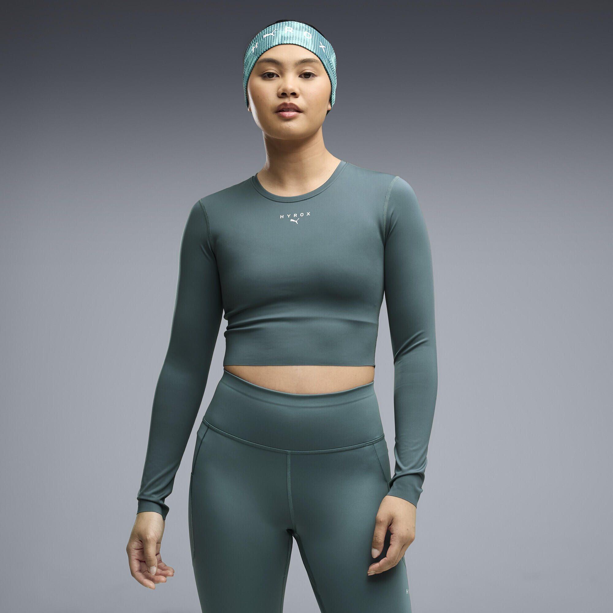 Camiseta de largo recortado y manga larga PUMA x HYROX PWRMODE Mujer PUMA 2/5