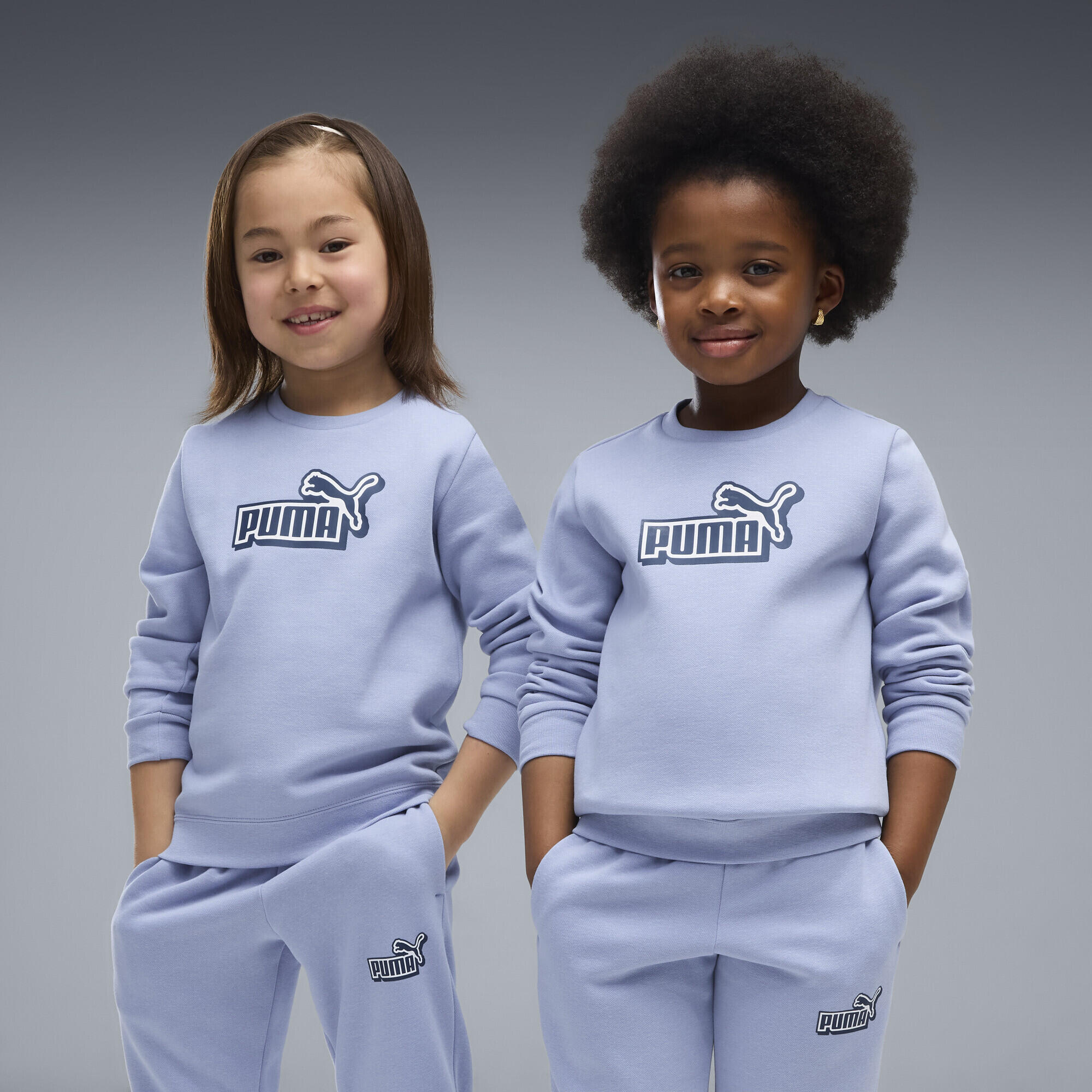 Essentials Logo Lab Crew Trainingsanzug Kinder PUMA 2/6