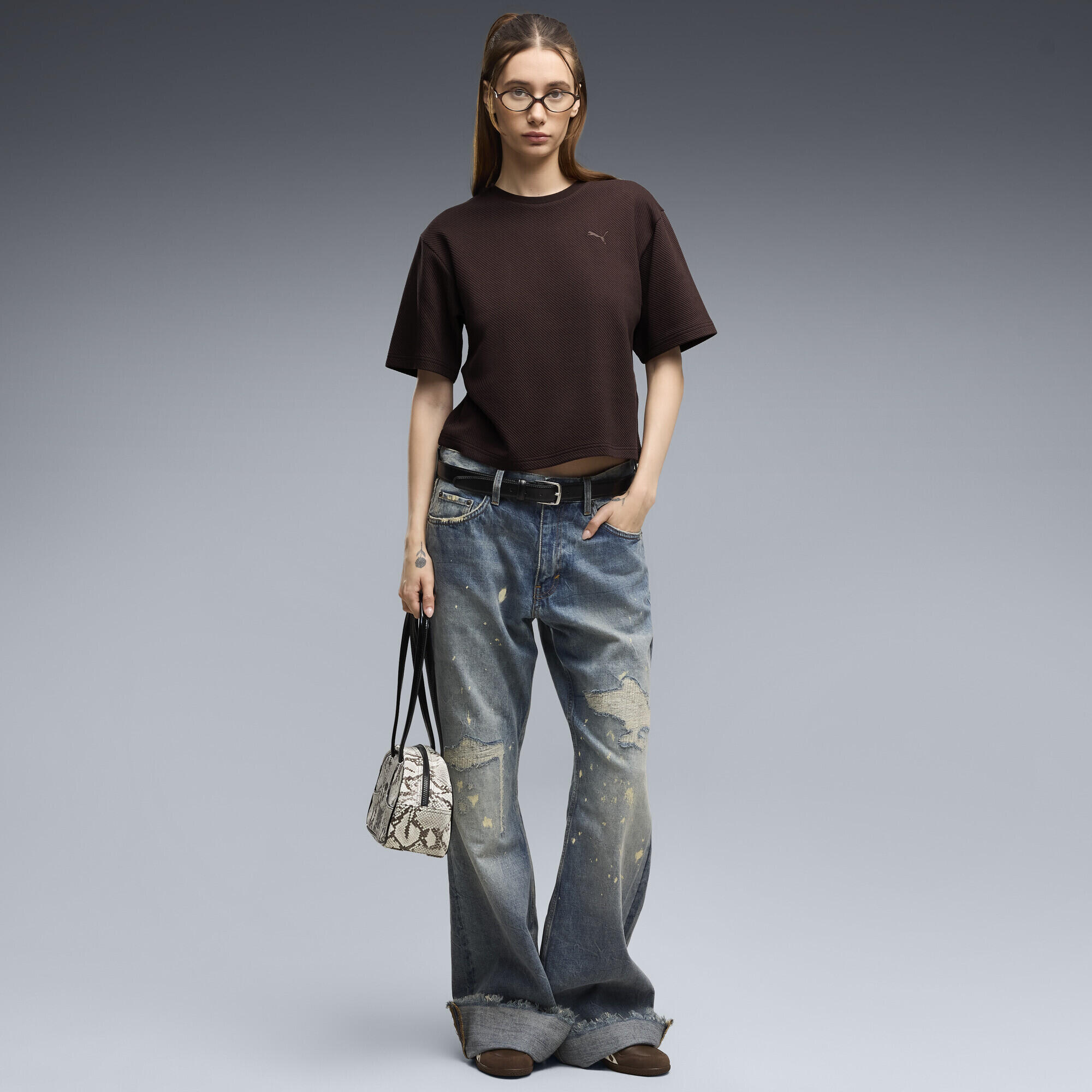 T-shirt Essentials Elevated dal taglio morbido da donna PUMA 4/5