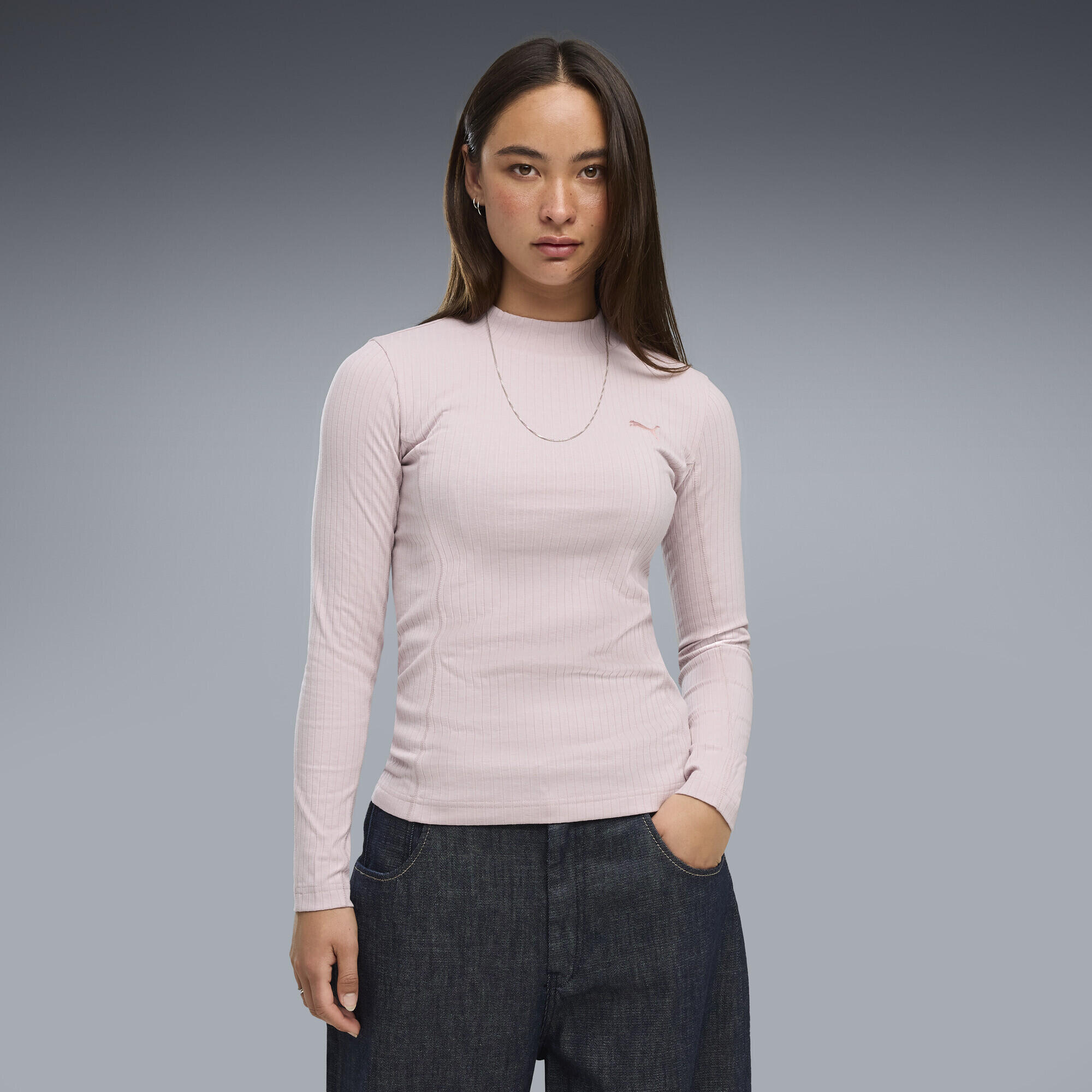 HER Slim Rib T-shirt met lange mouwen voor dames PUMA 2/5