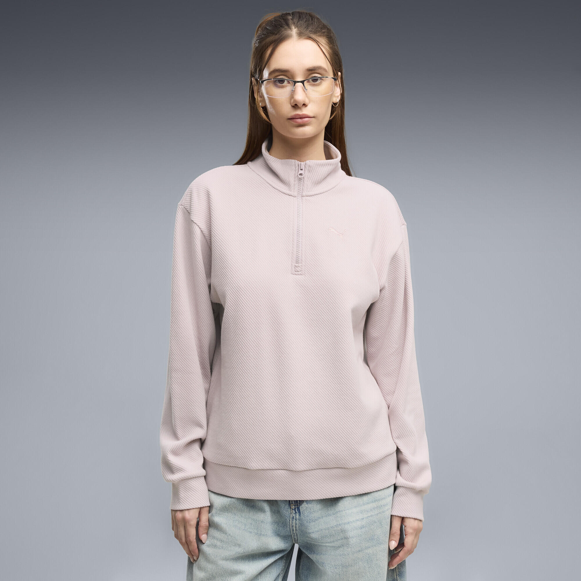 Felpa con zip Essentials Elevated Standard da donna PUMA 2/5