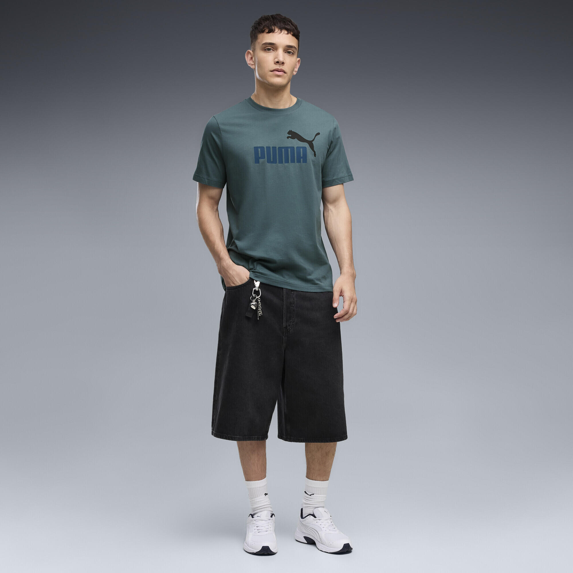 Essentials 2 Colour No. 1 Logo T-shirt voor heren PUMA 4/5