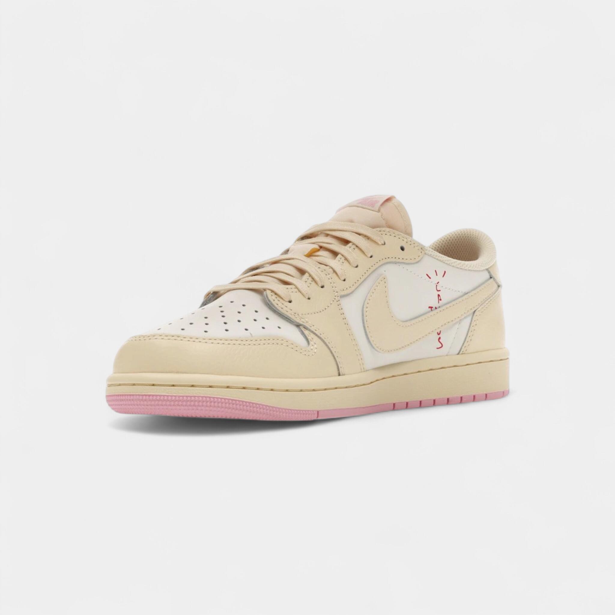 Jordan 1 Retro Low OG SP Travis Scott Shy Pink 3/4