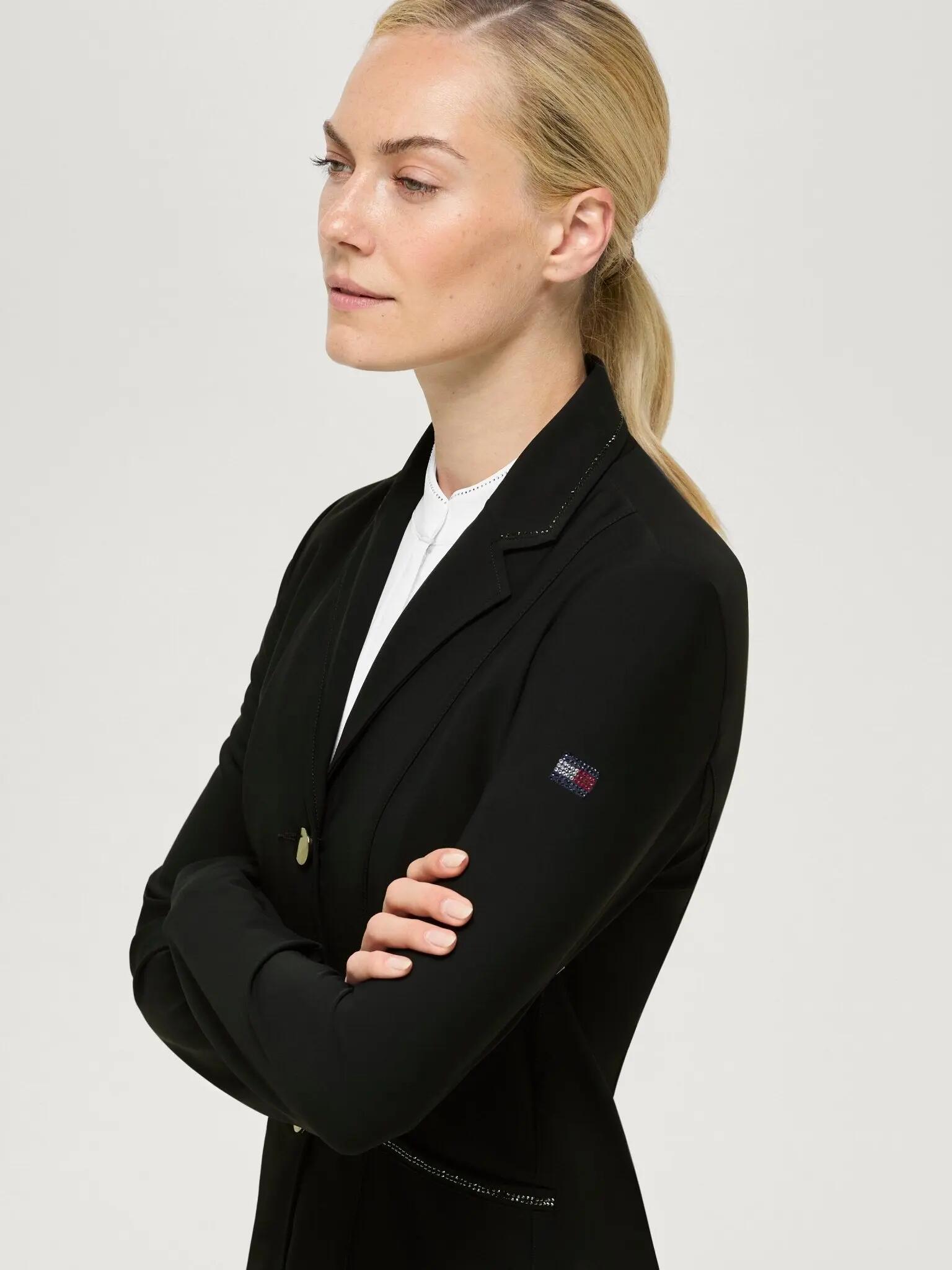 Tommy Hilfiger Equestrian Costa Rhinestone Wedstrijdjas Dames Zwart - 5/5