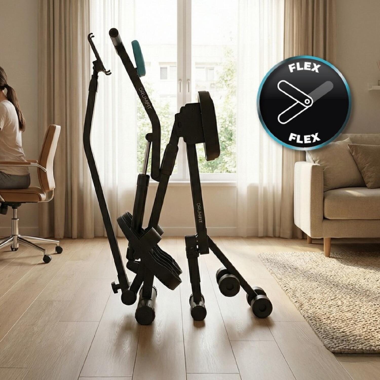 Cecotec Máquina de Remo Hidráulica - Plegable y Compacta - Drumfit Rower Compact 4/7