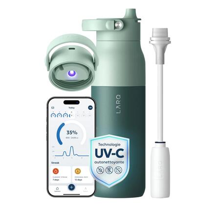 PureVis 2 1 Litre – Gourde Auto-Nettoyante et Filtrante UV – Suivi