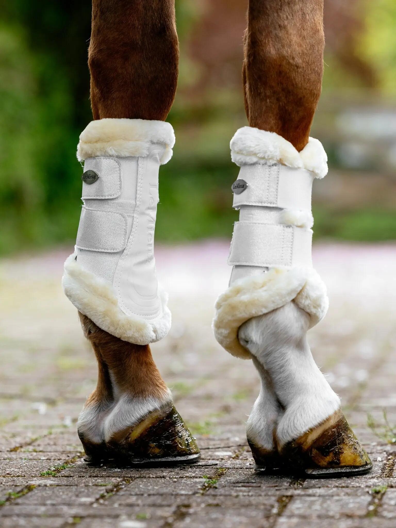 Lemieux Brilliance Fleece Edged Brushing Boot Zwart - 3/7