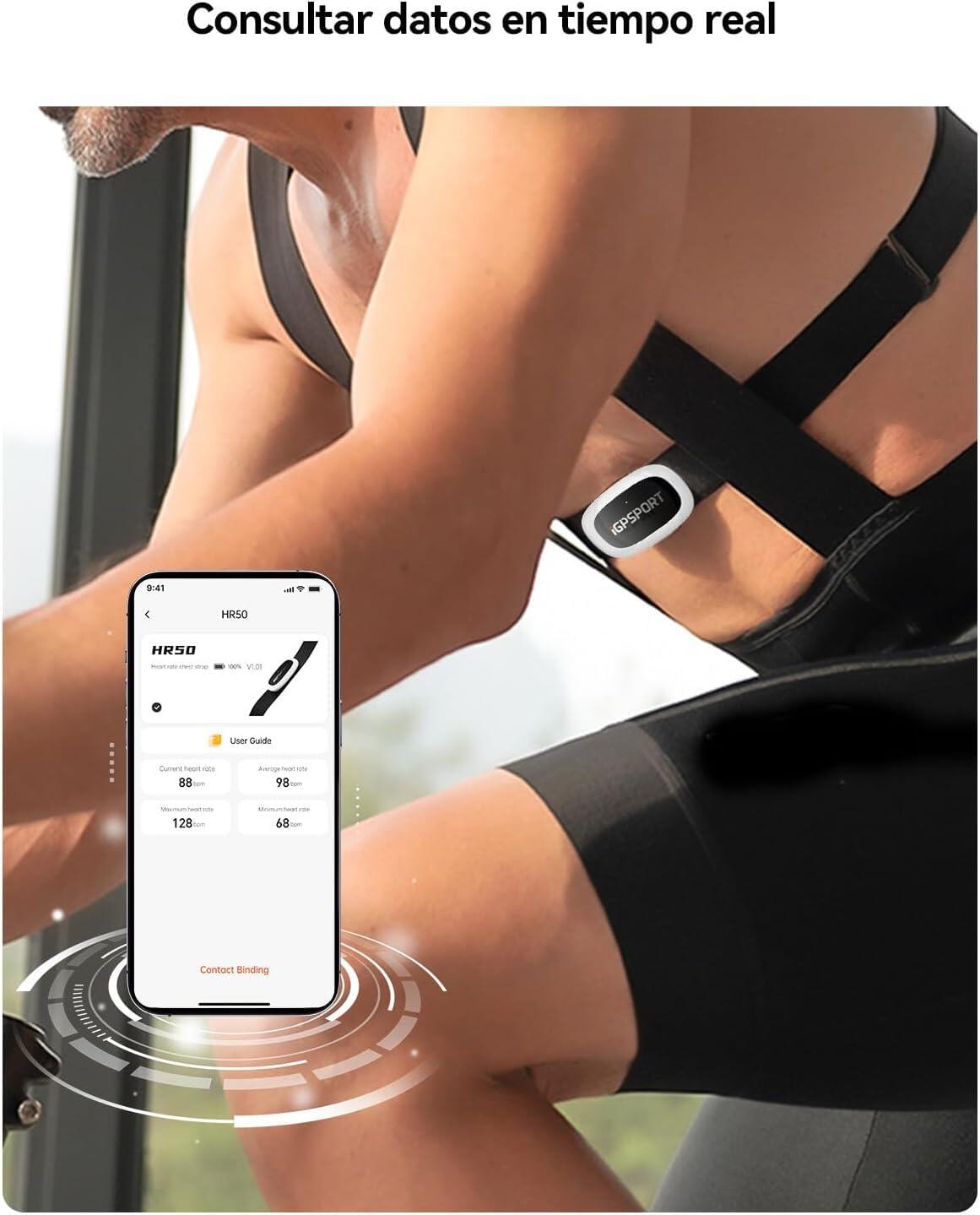 HR50 Moniteur de fréquence cardiaque Bluetooth & Ant+ avec sangle de poitrine 4/7