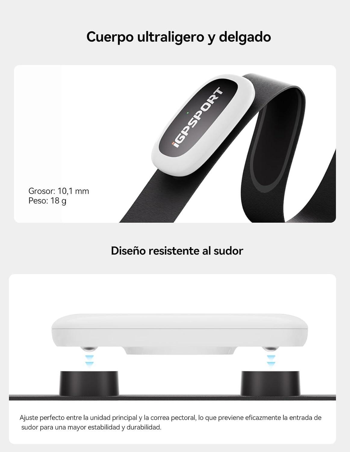 HR50 Moniteur de fréquence cardiaque Bluetooth & Ant+ avec sangle de poitrine 2/7
