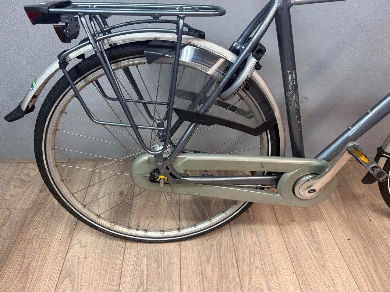 Gazelle Paris C7+, metal/grijs 6/7