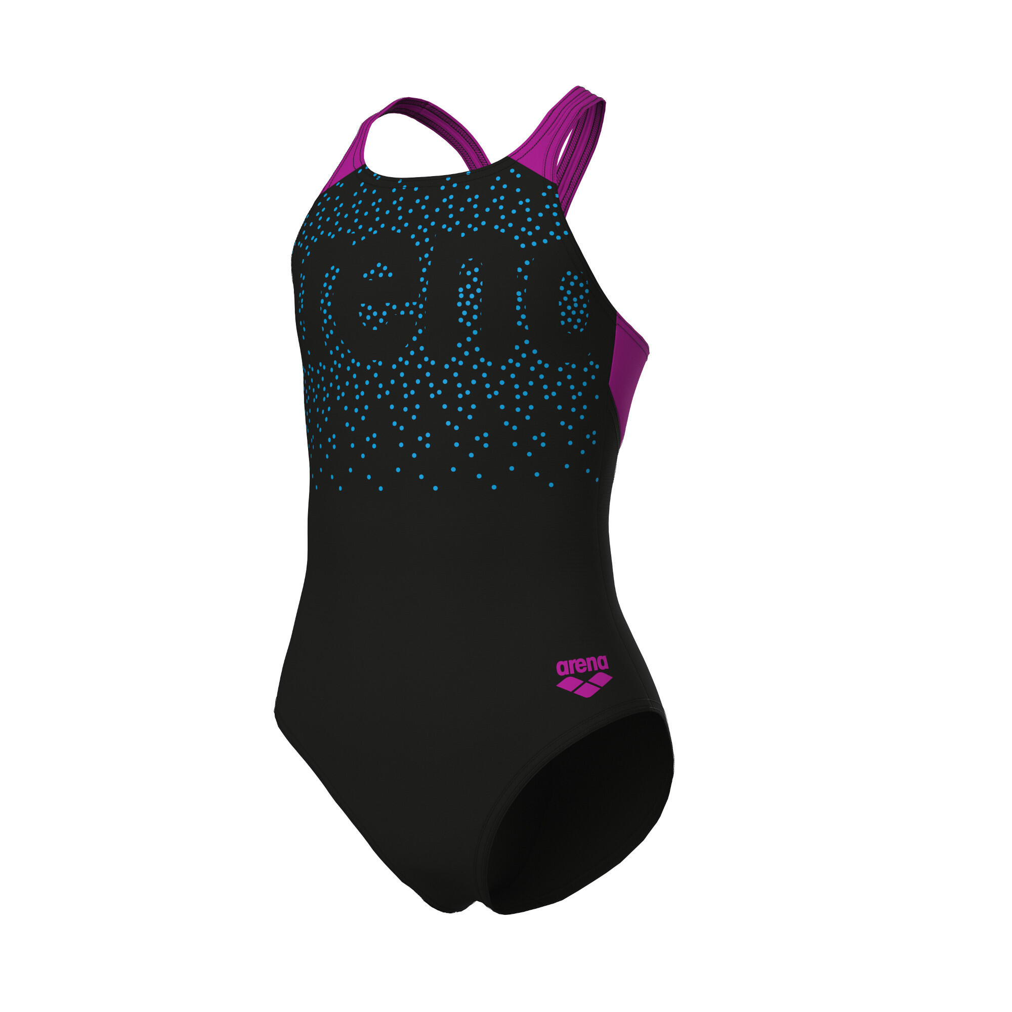 Arena Mädchen Badeanzug PAINTERLY SWIMSUIT V BACK 011756 3/5