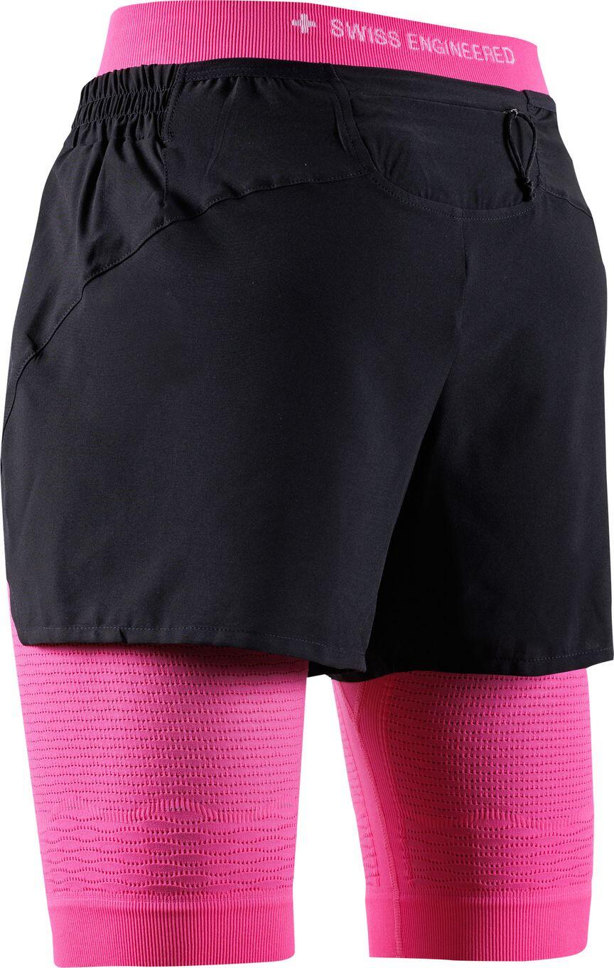 Short 2-en-1 X-Bionic Effektor Noir/Rose Néon Femme 2/5