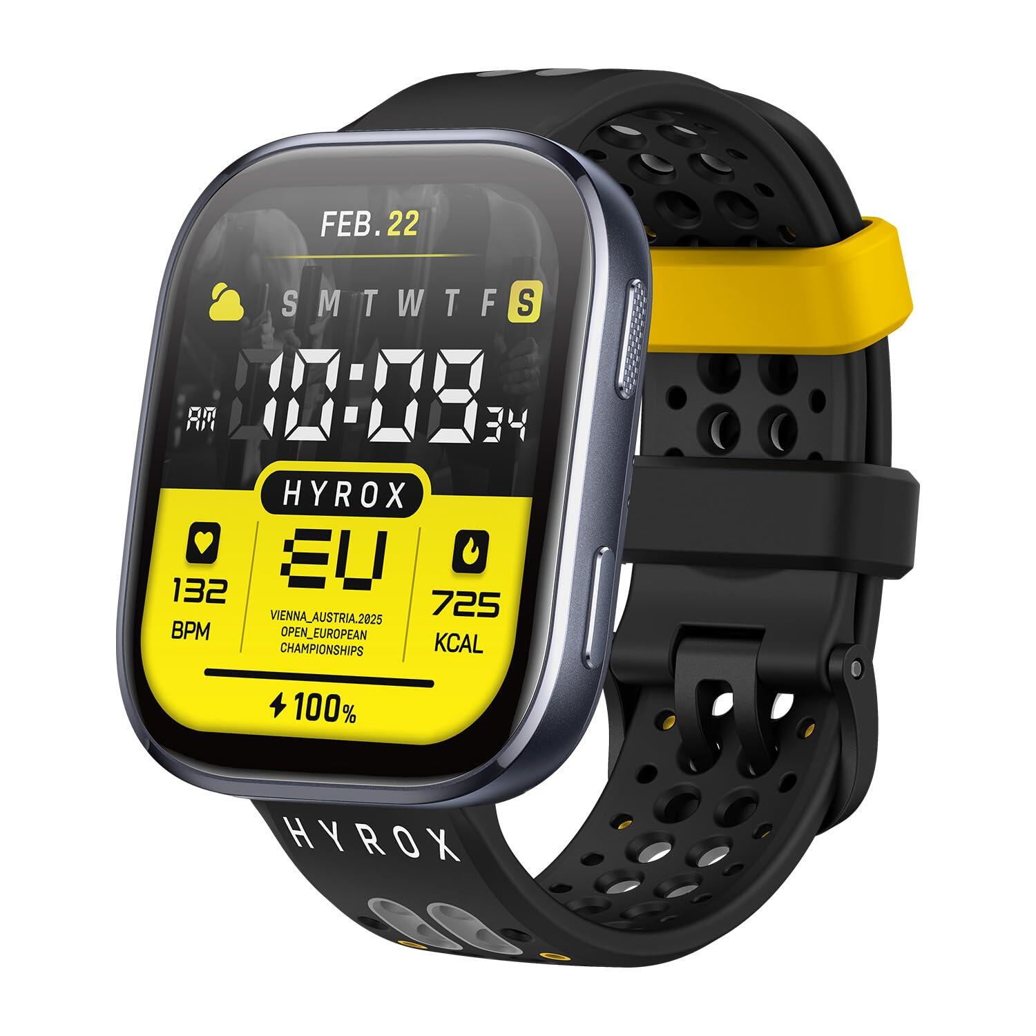 Bracelet Sport en Silicone HYROX 22mm, Bracelet Officiel Compatible avec 4/4