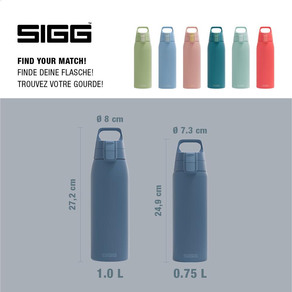 Gourde en acier inoxydable - Shield ONE Deep Blue - Convient pour les boissons 5/6