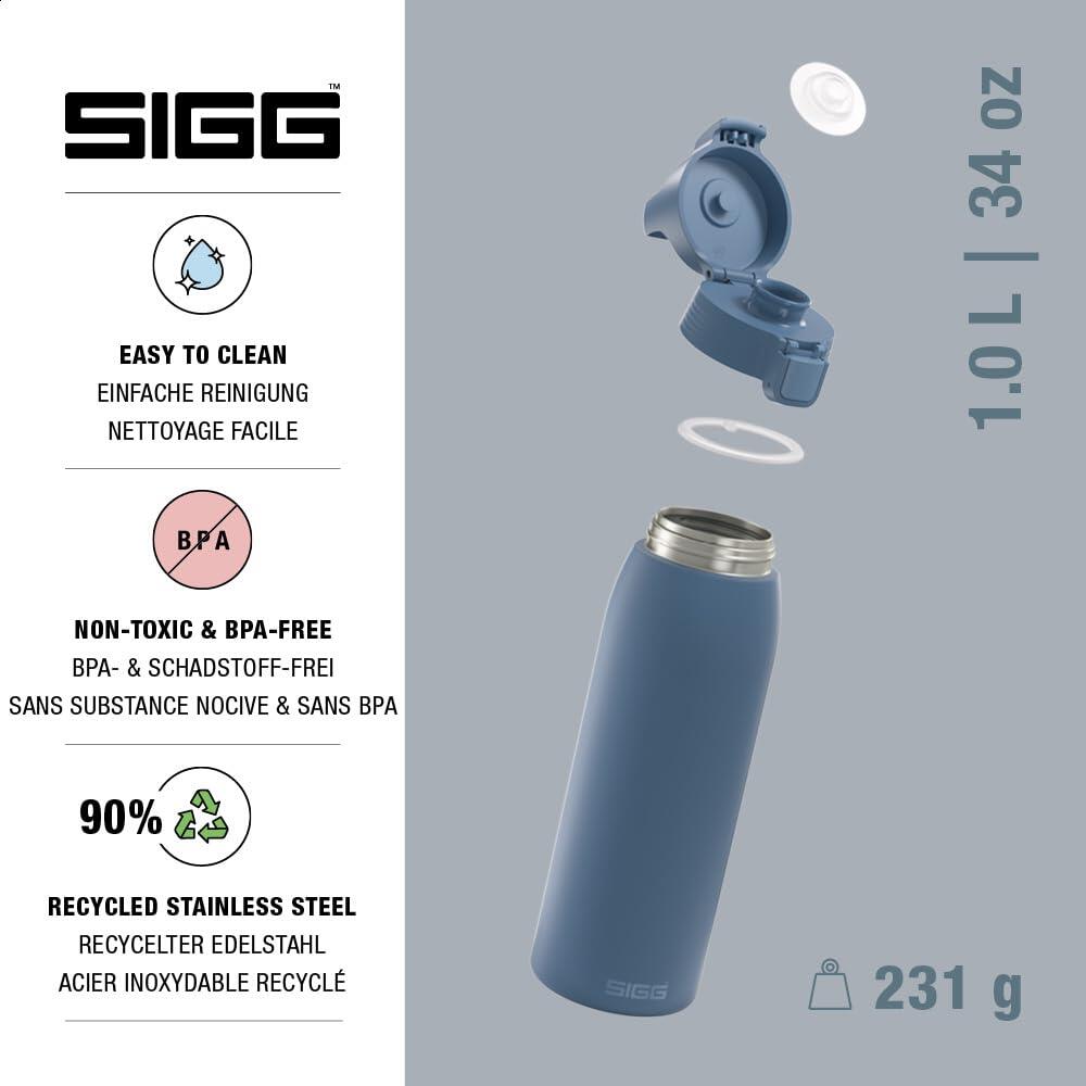 Gourde en acier inoxydable - Shield ONE Deep Blue - Convient pour les boissons 3/6