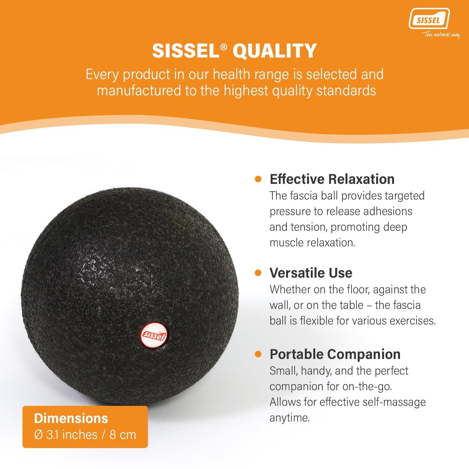 Uni relâchement myofascial env. fascia Ball, noir, diamètre 8 cm 3/7