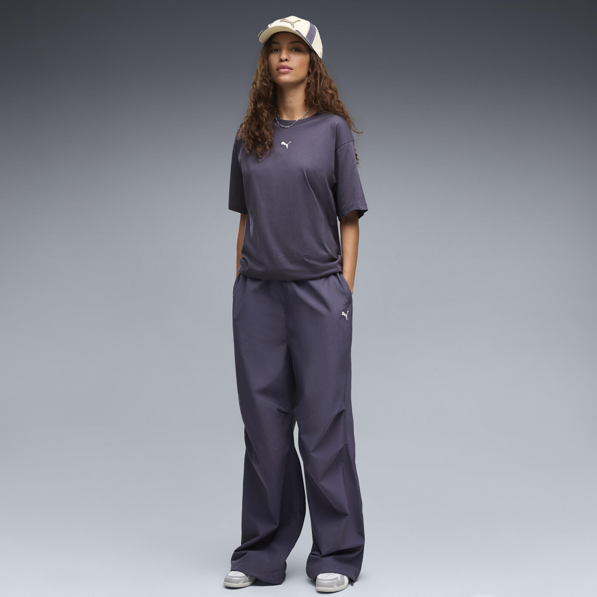 Wardrobe Essentials Gewebte Parachute-Hose Damen PUMA 2/5