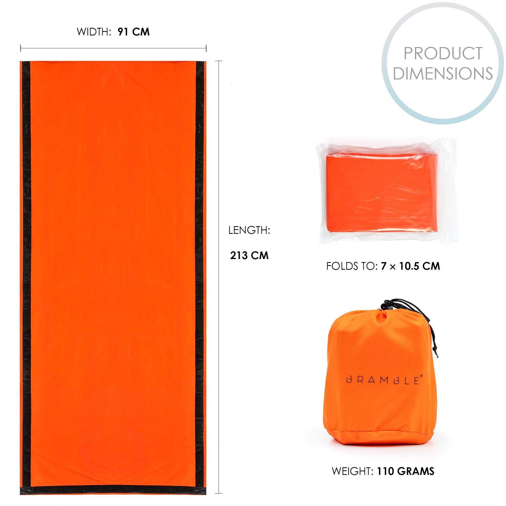 5 Sac de Couchage de Survie Premium, Bivvy, Couverture Thermique de Survie 6/7