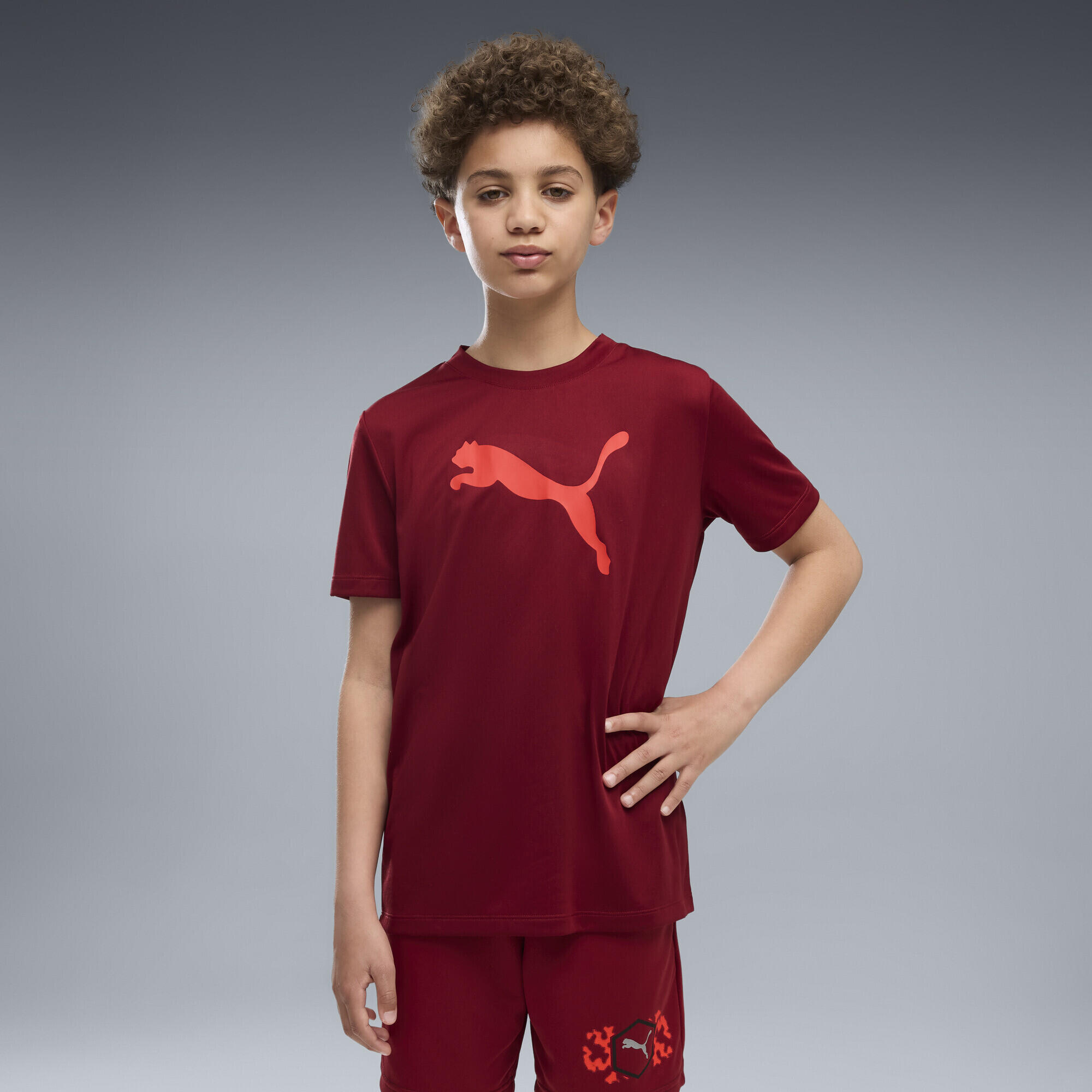T-shirt con logo Train All Day Essentials Cat per ragazzi PUMA 2/5