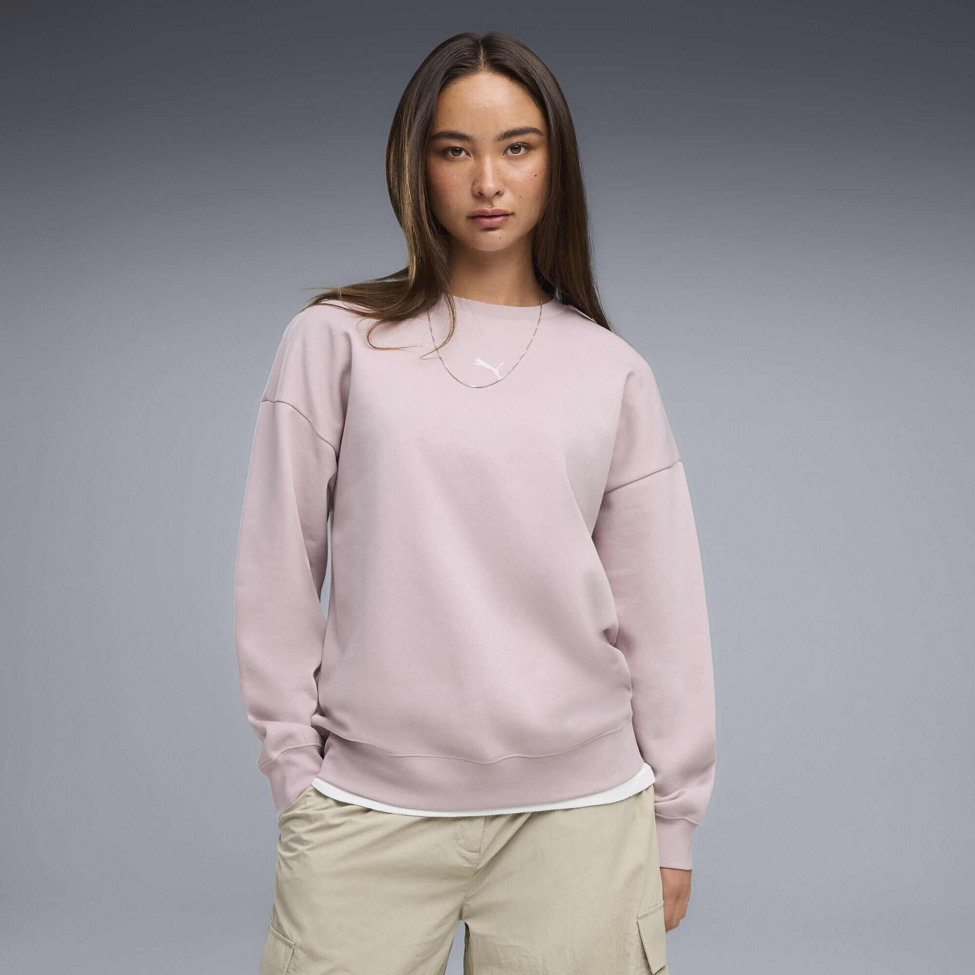 Essentials oversized top met ronde hals voor dames PUMA 2/5