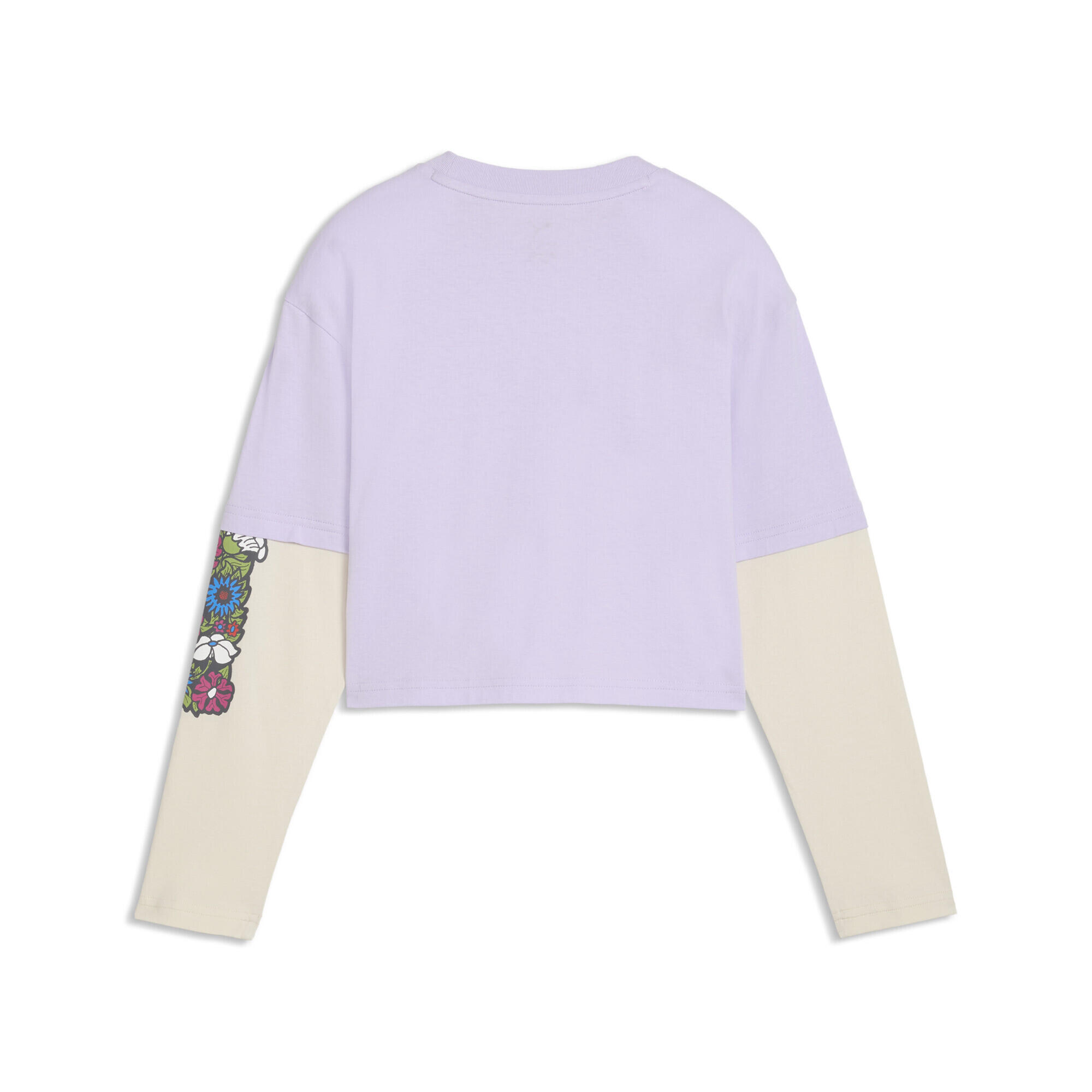 T-shirt cropped a maniche lunghe MID 90s dal taglio morbido per ragazzi PUMA 5/5