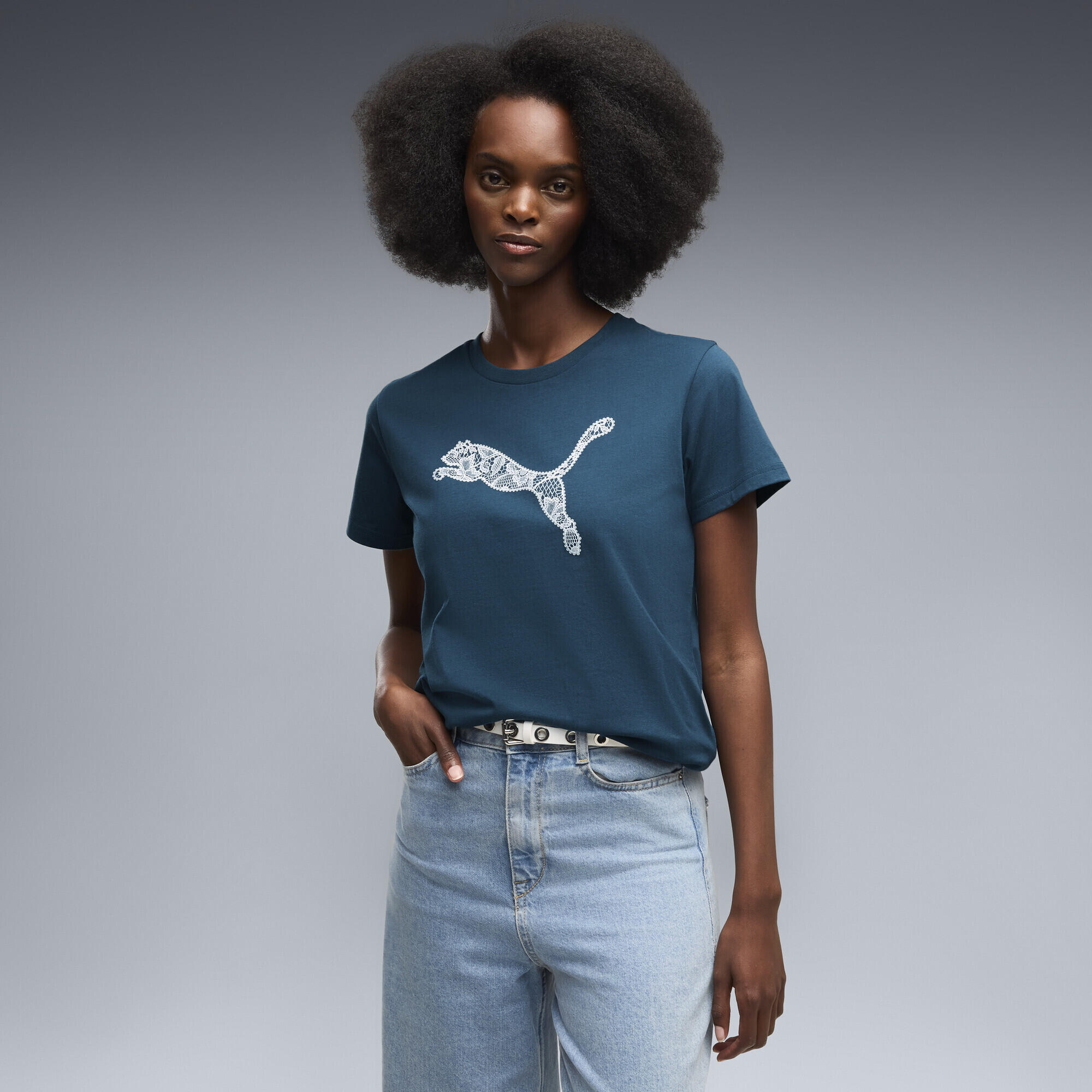 Graphics Lace Cat T-shirt voor dames PUMA 2/5