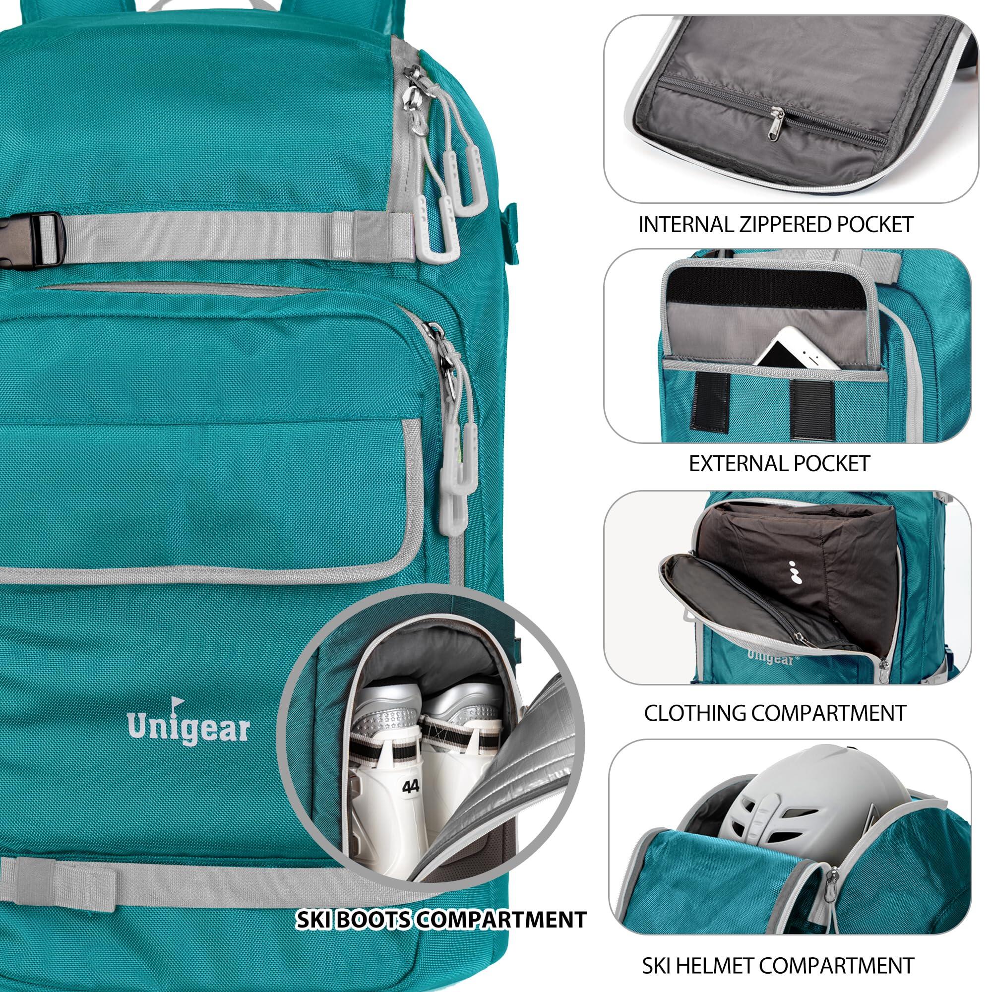 Sac à Dos pour Chaussures de Ski, 70L Grande Capacité Sac à Chaussures de 3/6