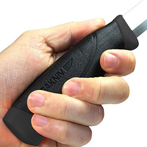 Companion noit Couteau fixe Mixte Adulte, Manche Caoutchouc Noir 2/7