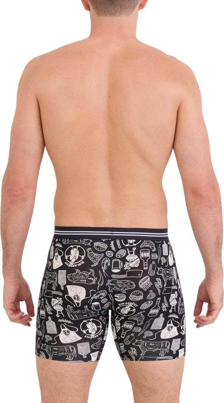 Boxer Saxx Vibe Xtra Soft Comfort Brief Fly Nero Uomo 3/4