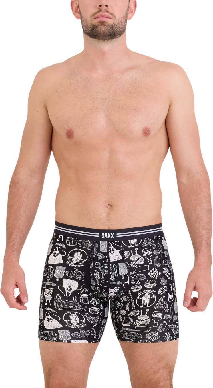 Boxer Saxx Vibe Xtra Soft Comfort Brief Fly Nero Uomo 2/4