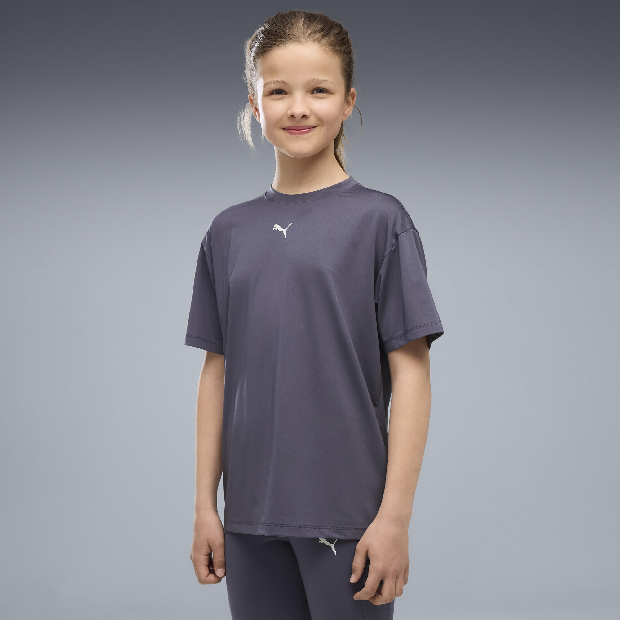 Tricou fitness copii Drycell, croială lejeră Train All Day Ess, roz PUMA 2/5