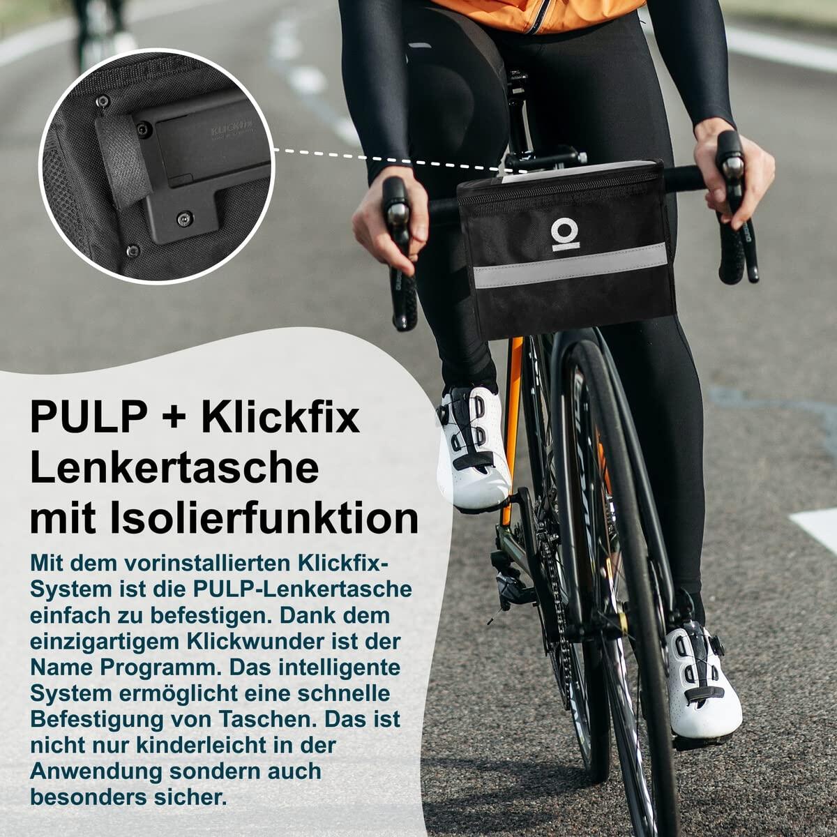 Pulp Sacoche de Guidon – Volume 3,5 l – Poche de vélo Hydrofuge/Poche 6/6