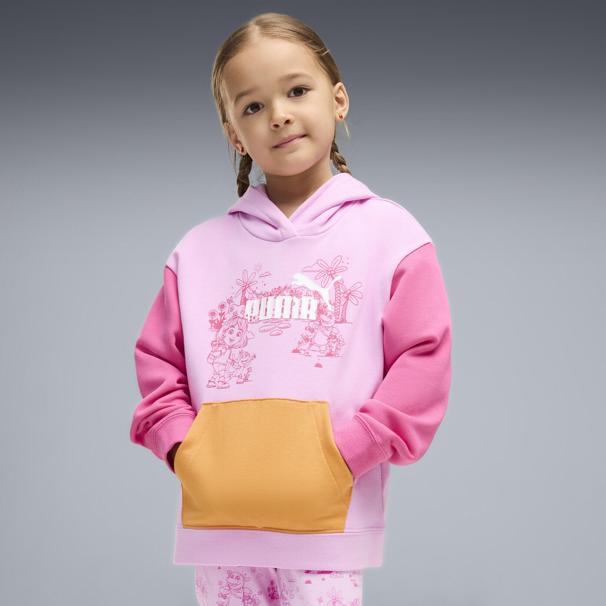 PUMA x DORA THE EXPLORER relaxte hoodie met print voor kinderen PUMA 2/5